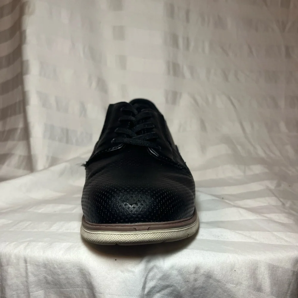 Crown Vintage Boys Black Lace Up‎ Perforated Hybrid Dress Shoes Sneakers